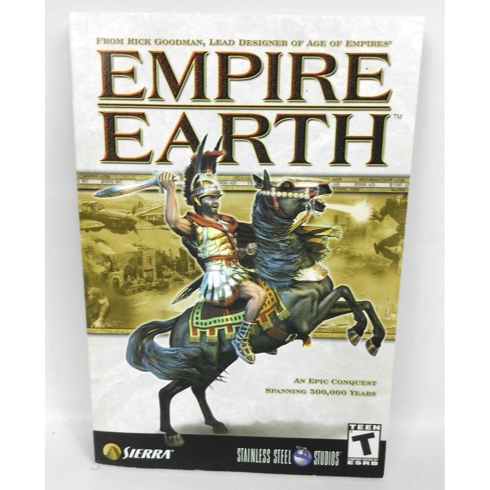 Empire Earth Sierra Stainless Steel Studios PC Game Guide Book 2002 Manual Only
